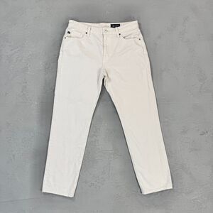 AG Adriano Goldschmied Ex-Boyfriend Slouchy Slim Natural White Denim Jeans 27